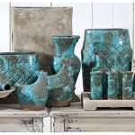 DEKORACYJNA PATERA Azzurro Old w Stylu Vintage Belldeco